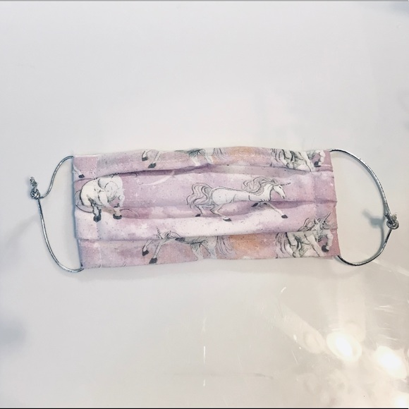 Accessories - Pink Unicorn Glitter Cloth Face Mask
